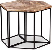 Salontafel massief mangohout 48x48x40 cm