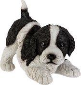 Cosy&Trendy Decoratief beeldje - Puppy wit/zwart