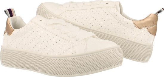 Esprit Veterschoen Dames Babika perf./trend Pateauzool - Wit | 36 | bol.com