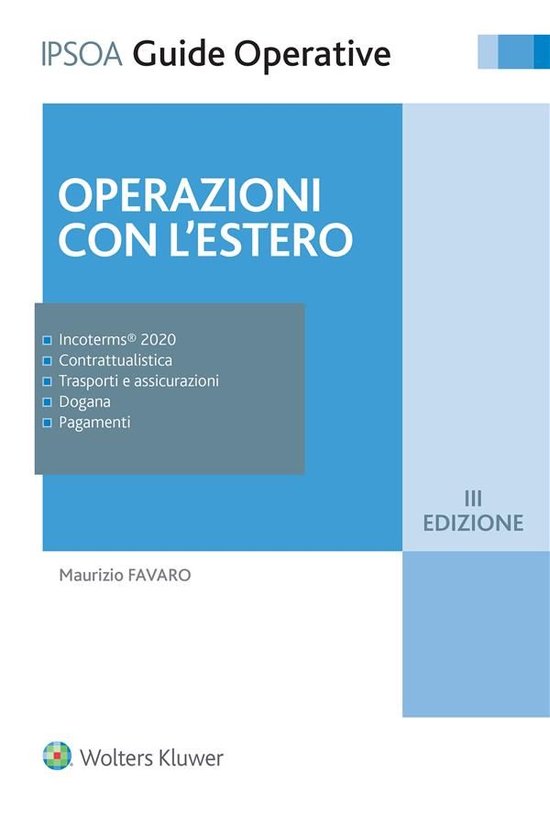 Operazioni con l’estero - cover