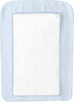 Chique Blauw aankleedkussen hoes - Geruit patroon - 100% Katoen - OEKO-TEX® Gecertificeerd