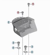 Shimano Steps Bm-e8010 Bevestigingsschroef Positie 2 Zwart