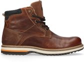 No Stress - Heren - Cognac leren worker boots - Maat 41