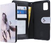 Samsung Galaxy A71 Bookcase hoesje - CaseBoutique - Paard Paarden print - Kunstleer