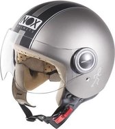 NOX N210 jethelm mat grijs en zwart
