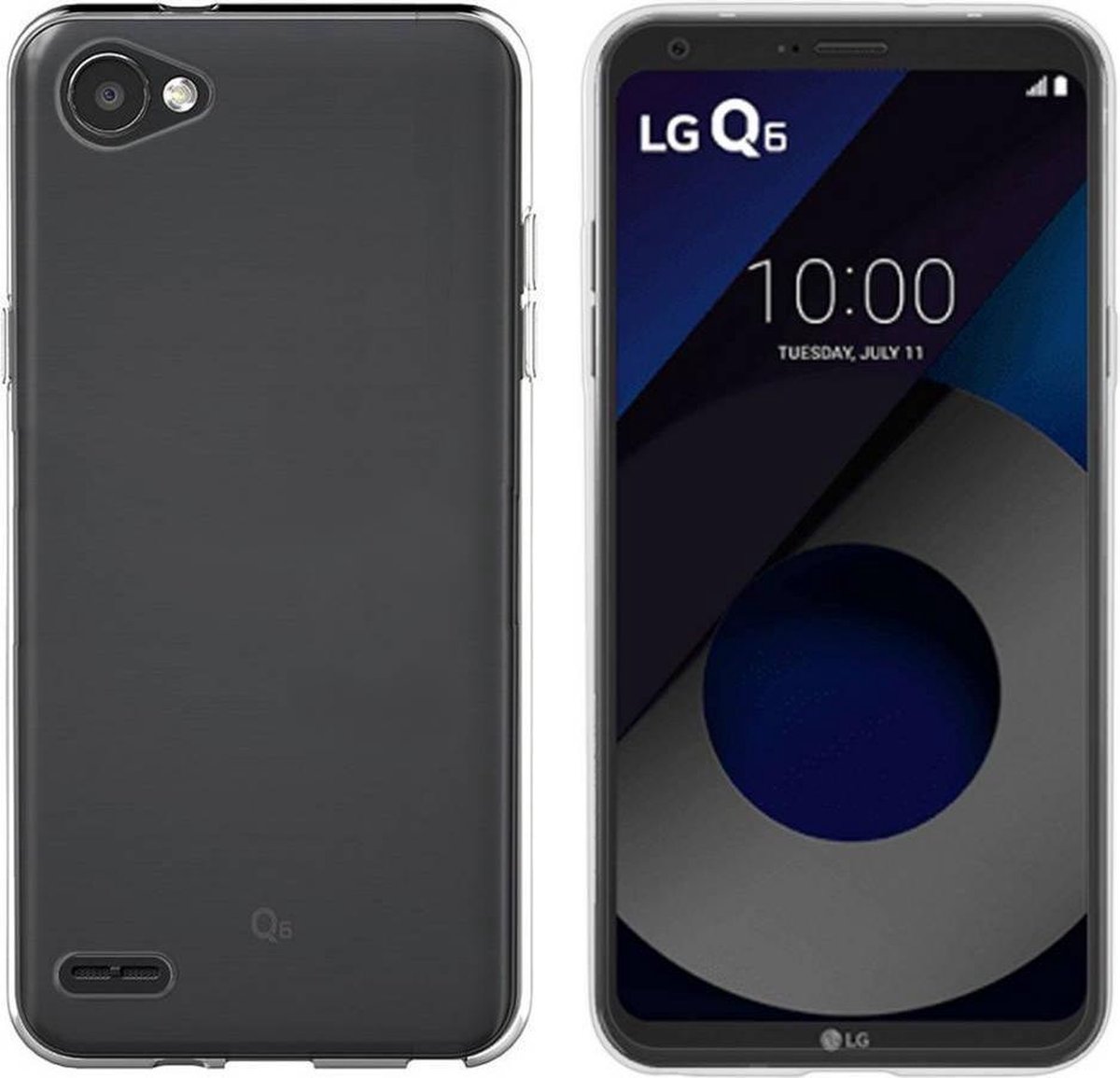 Hoesje CoolSkin3T TPU Case voor LG Q6 Transparant Wit
