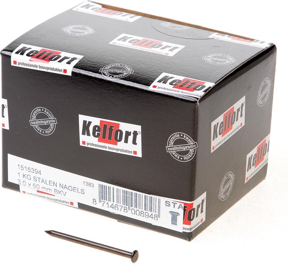 Kelfort Stalen nagel 52-54 RC bombe kop 50 x 3.0mm 1kg