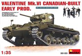 Miniart - Valentine Mk 6. Canadian Built Early (Min35123) - modelbouwsets, hobbybouwspeelgoed voor kinderen, modelverf en accessoires