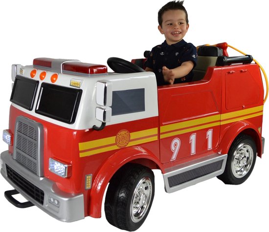 Elektrische Brandweerwagen Deluxe voor Kinderen | bol.com