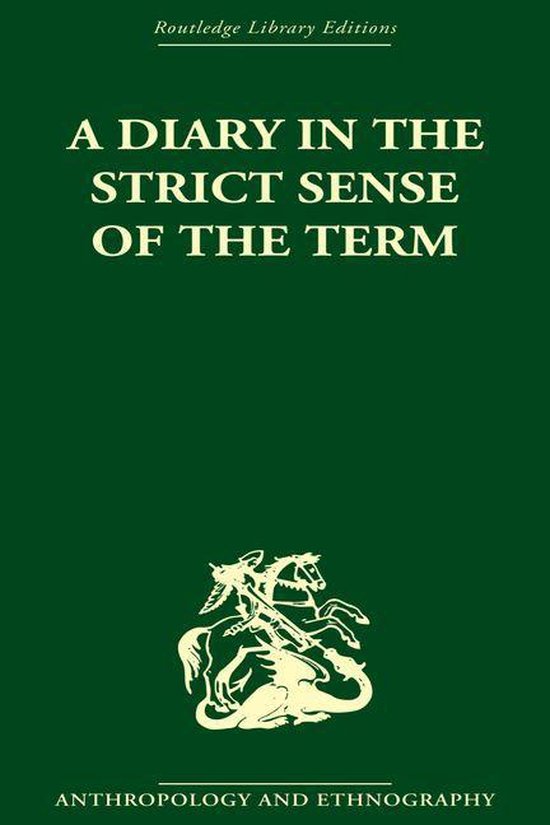 A Diary in the Strictest Sense of the Term - cover