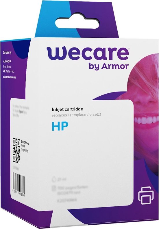 weCare Cartridge compatible met HP 302 XL Zwart