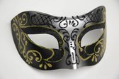 Venetiaans masker 'Columbina Princessa' (goud/zilver)