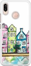 Huawei P20 Lite hoesje - Amsterdam grachtenpanden