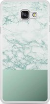 Samsung Galaxy A5 2016 hoesje - Minty marble - Wit