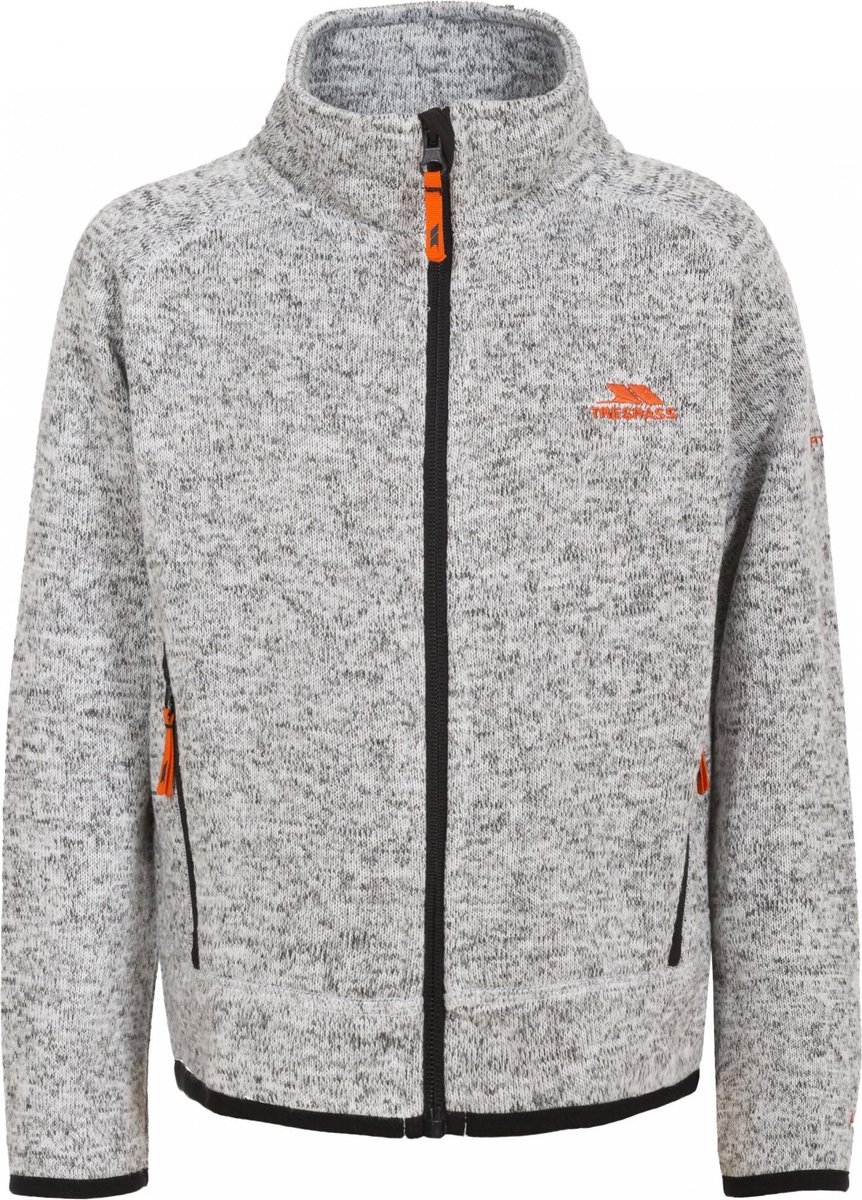 Trespass kinderfleecejas/fleecepullover Mario Jongensfleece At300 gemêleerd-7/8 Grijs