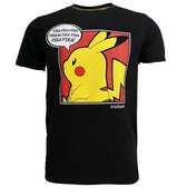 Pokémon Pikachu Pop-Art Comic T-Shirt - Officiële Merchandise