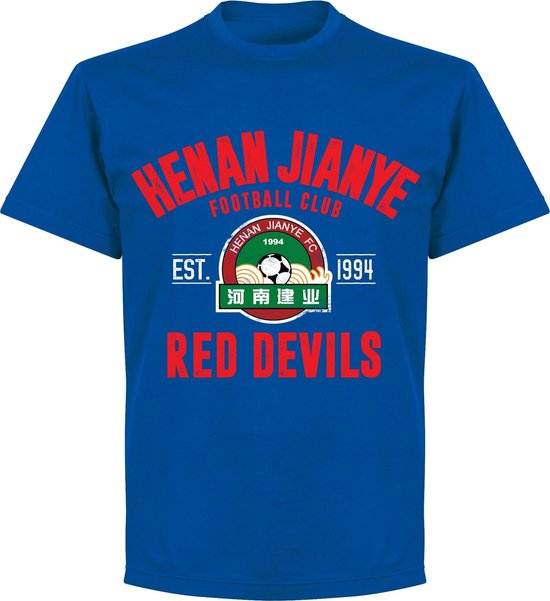 T-shirt Henan Jianye Established - Bleu - M