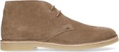 Manfield - Heren - Taupe suède desert boots - Maat 43