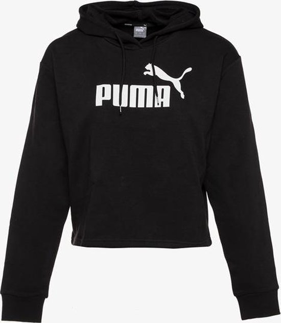 Puma Essential Cropped dames sweater - Zwart - Maat S Puma Essential Cropped dames sweater - Zwart - Maat S