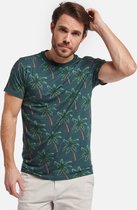 Shiwi Men tee Painted palms - blauw - xl