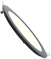 LED Downlight Slim - Inbouw - 3W - Dimbaar - Natuurlijk Wit 4200K - Rond - Mat Zwart - Aluminium - Ø90mm - BSE