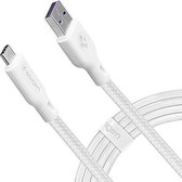 Spigen DuraSync Fast Charge USB naar USB-C Kabel 1.5m Wit