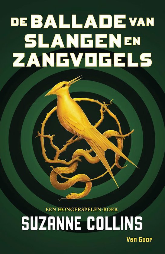 Boek: De Hongerspelen - De ballade van slangen en zangvogels, geschreven door Suzanne Collins