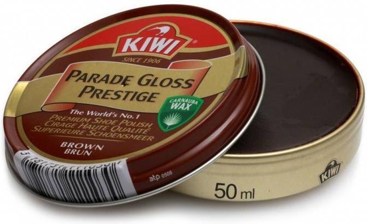 Kiwi Shoe Cream Marron Foncé 50 ml Parade Gloss Prestige