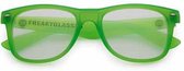 Freaky Glasses® - deluxe spacebril - festival bril - dames en heren - groen