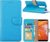 Nokia 3.1 Plus - Bookcase Turquoise - portemonee hoesje