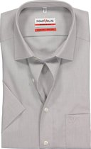 MARVELIS modern fit overhemd - korte mouw - grijs - Strijkvrij - Boordmaat: 43