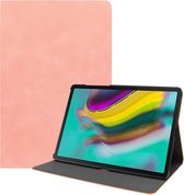 Samsung Galaxy Tab S5e hoes - PU Leer Folio Book Case - Roze