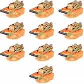 Spanbanden 2 ton 8mx50mm oranje 10 st