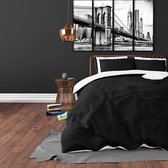 Dekbedovertrek Twin Face - Percale - Zwart/Wit - DreamHouse Bedding