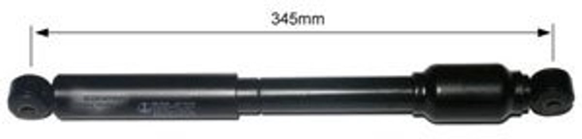 Oploopremdemper 120SR-B, lengte 345 mm
