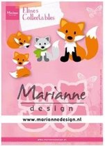 Marianne Design Collectables Snij en Embosstencil - Eline's Schattige vos