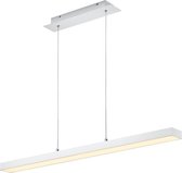 LED Hanglamp - Trion Agina - 18W - Aanpasbare Kleur - Dimbaar - Rechthoek - Mat Wit - Aluminium - BSE