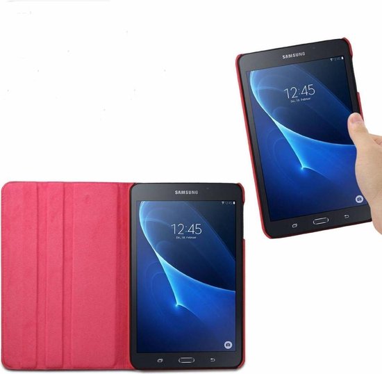 Samsung Galaxy Tab A 10.1 (2016/2018) draaibare hoes Rood - Merkloos