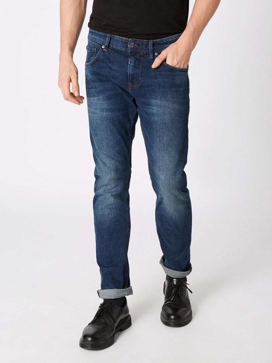 TOM TAILOR slim PIERS blue denim Heren Jeans - Maat W34 X L34