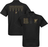 Liverpool Allez Allez Allez Polo Shirt - Zwart - 4XL