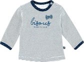 Feetje Shirt l/m streep Bisous Petite Cherie|MT. 80|Navy