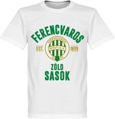 Ferencvaros Established T-Shirt - Wit - XXXL