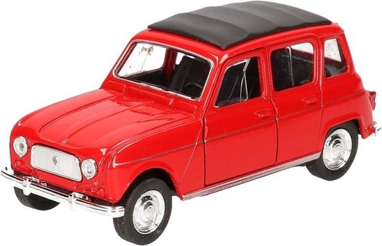 Modelauto Renault 4 rood 11,5 cm - speelgoed auto schaalmodel | bol.com