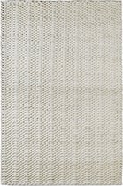 Handgeweven laagpolig vloerkleed Forum -  wol - Ivoor - 80x150 cm