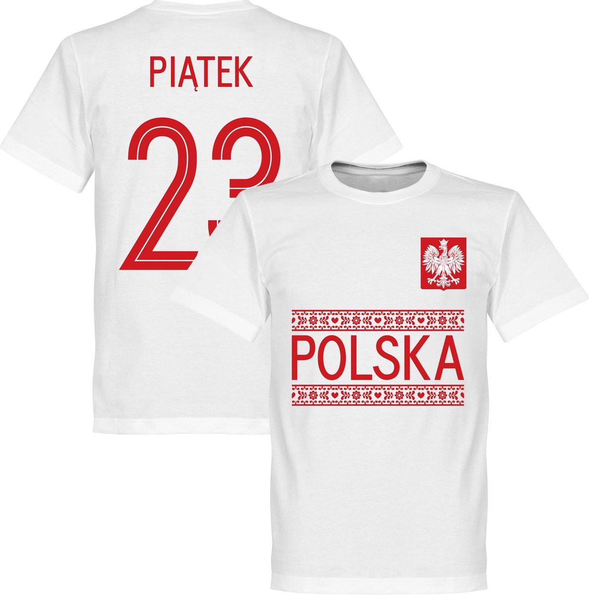 Polen Piatek 23 Team T-Shirt - Wit - M