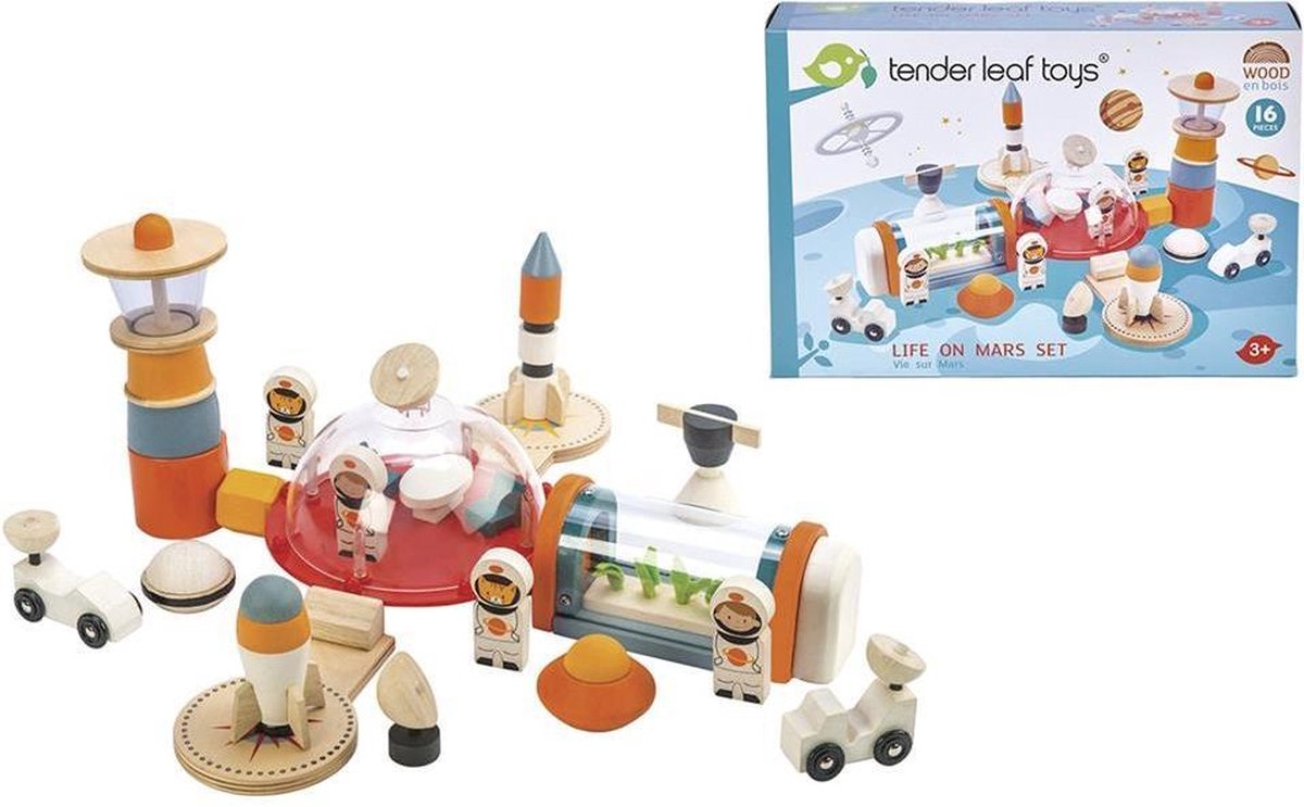 Tender Toys Ruimtestation Speelset Mars Junior 16-delig