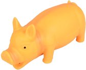 Hondenspeelgoed Latex pig - Oranje - 22 x 8.5 x 10 cm