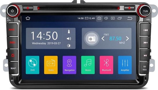 Carplay 2-din Navigatie Autoradio iPhone en android auto met bluetooth |  bol.com