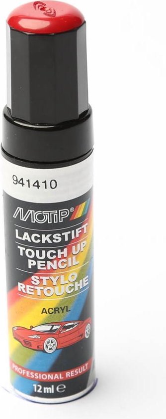 Motip 941410 - Auto Lakstift - Rood - 12ml | bol