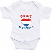 Wit First Nederland supporter rompertje baby - Babykleding 92